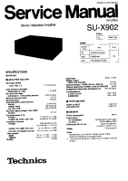 Technics - SUX-902 - Service manual 